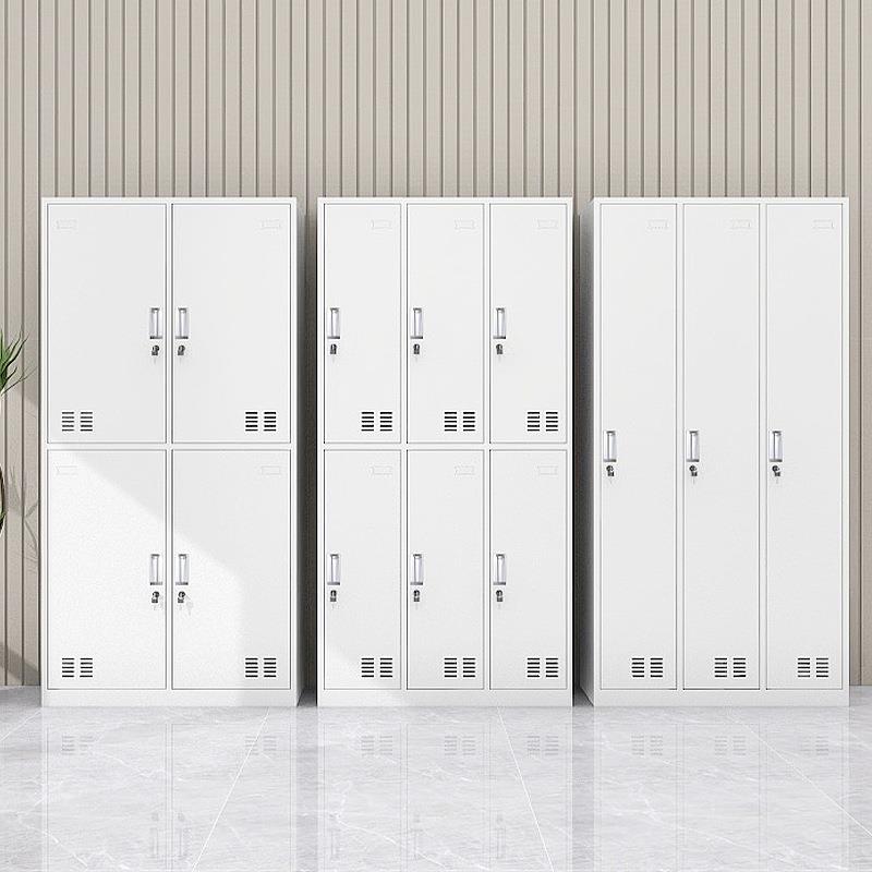 钢制铁皮更衣柜xlf-01y学校宿舍带锁储物柜浴多室衣工存柜门包柜