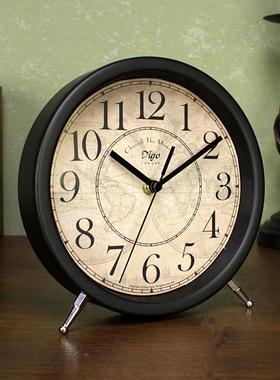 客钟表B0804H26台式座钟摆美式件厅复古创意家用桌面时钟电视摆柜