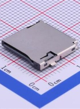 XKTF-N02-N SD卡连接器 自弹式 MicroSD卡(TF卡) 卡座 外焊 外扣,