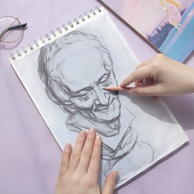 4K8K素描本A4八开纸儿童画画本水彩纸手绘本美术生绘画本可拆卸