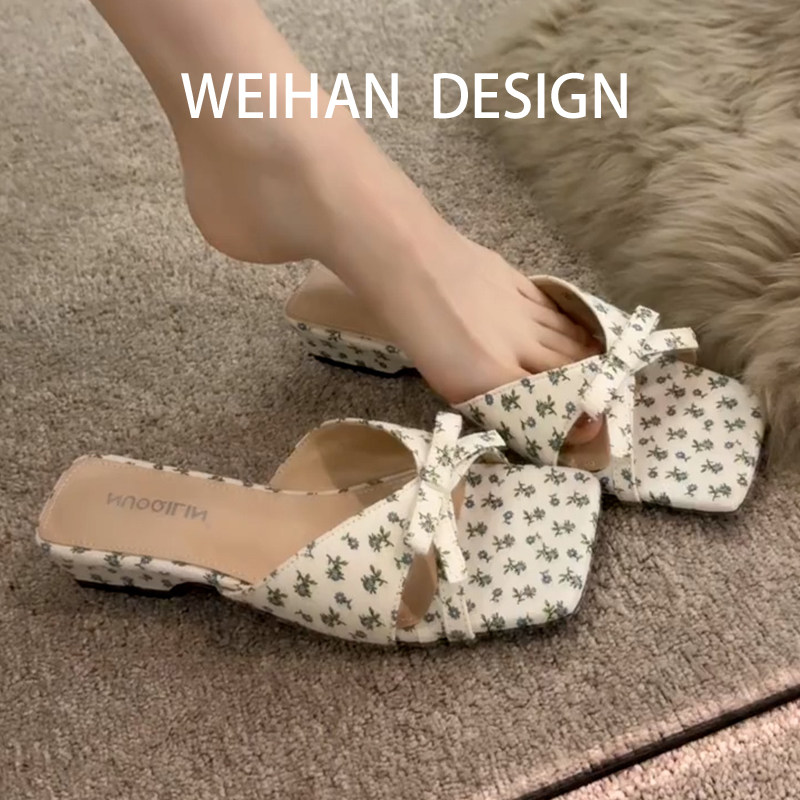 羊皮版!法式碎花蝴蝶结