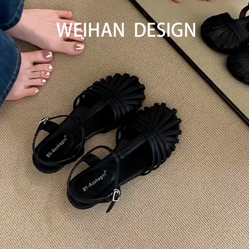 羊皮版！黑色细带镂空一