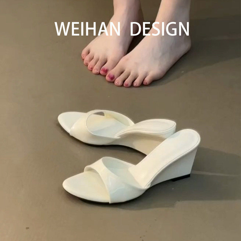 羊皮版!法式白色漆皮厚