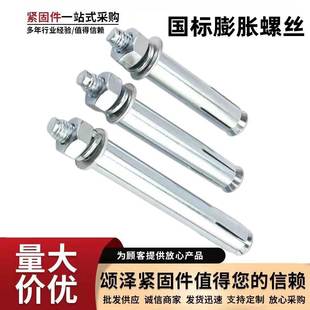 镀锌外膨胀栓大头膨胀螺栓金属膨胀丝 厂价市场国标膨胀螺丝