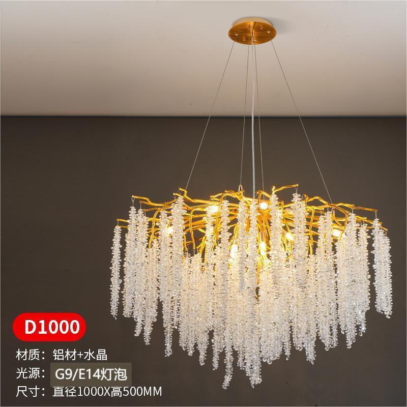 意式轻高档奢水晶吊设计师别卧墅客厅室餐厅样板间展厅枝343型吊