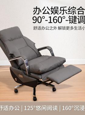 SJ动老板椅商务电脑椅旋休闲电电竞NLM舒适午休人主播懒单人可升