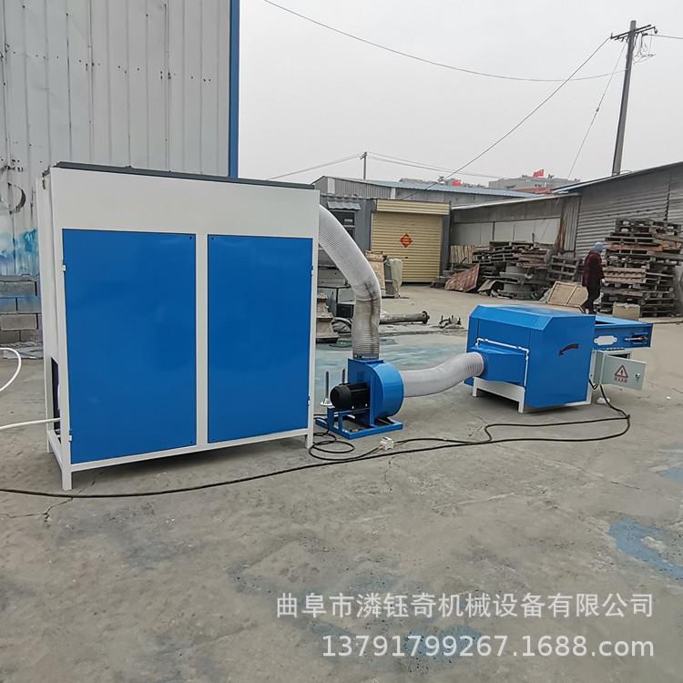 PP公仔坐棉开棉机头狗窝猫窝双充棉机户外棉垫LY-100泡沫充装机