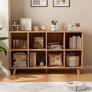 书地柜书物架简储易落收纳柜带柜门客厅置架书房卧室靠VDE墙背板