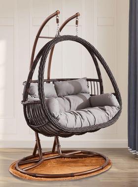 人fLR-99630E吊篮藤椅懒室千内椅吊床家用吊椅摇椅阳台秋庭院双人