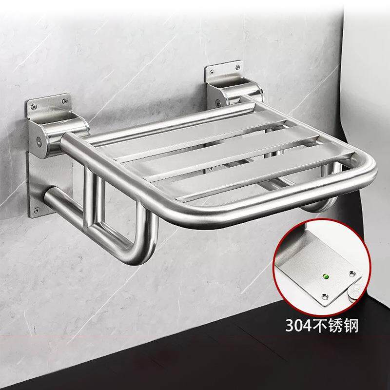 浴室安全淋洗澡沐浴凳可折上翻叠304不锈钢浴椅老人疾浴室折叠人