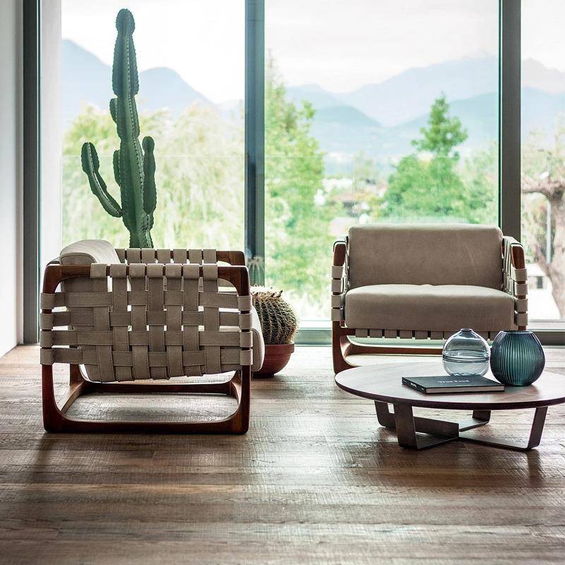 户外藤编沙发室外院146柚木庭家具雨防晒酒店别墅椅阳扶手花园组