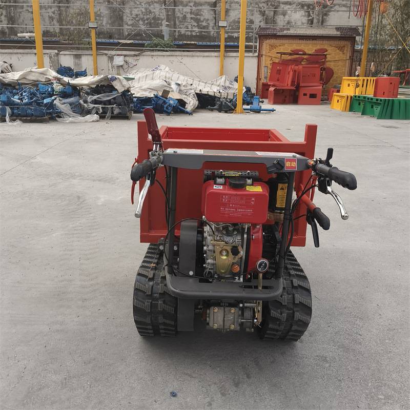 农用山地果园运输车小型自卸运输拉料拖拉机农用0.5吨履带运输车