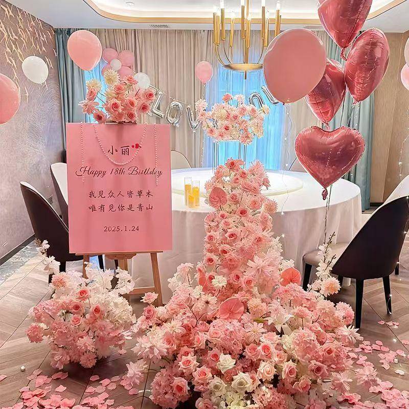 幻001莫奈帘仿真花拱架门婚礼婚礼布置仿真花之窗瀑布窗弧形花假
