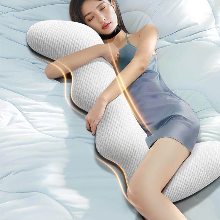 床上长条大抱枕睡觉专用夹枕可拆洗记忆棉成人女侧睡枕男生生F98J
