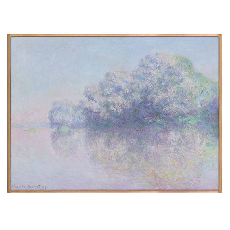 林格印象世界名画莫奈装饰画欧式印象风景油画餐厅客厅卫生间挂画图片