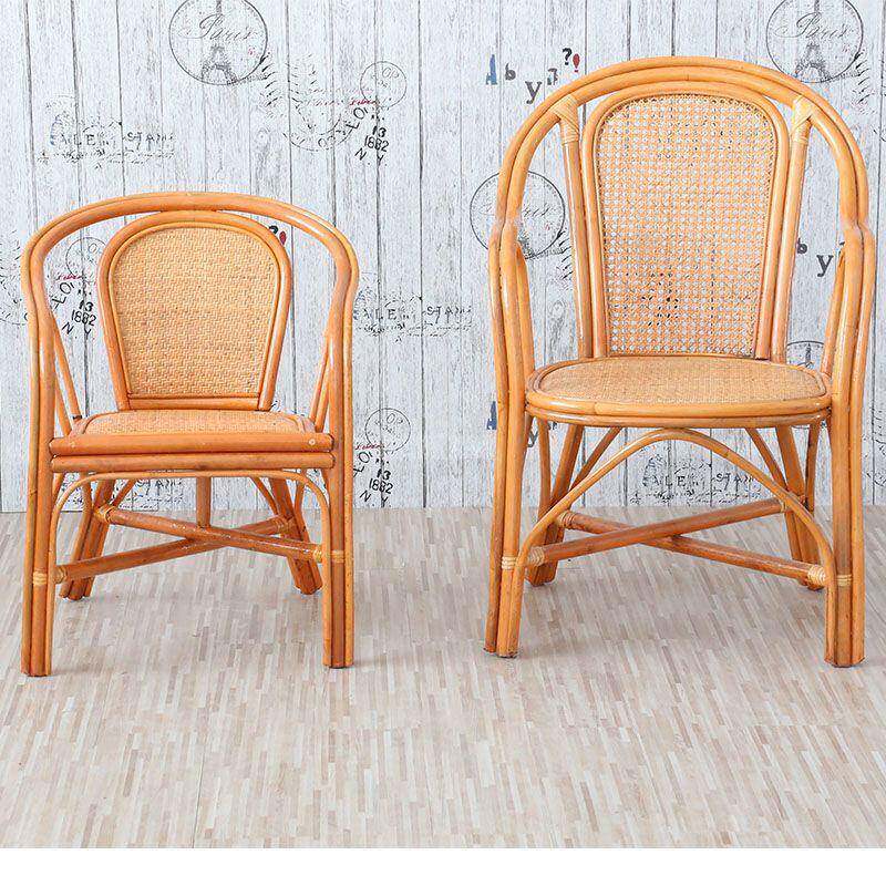 小藤椅真藤扶手椅休阳闲家台子用靠背NYU椅儿童成人老人腾椅天然