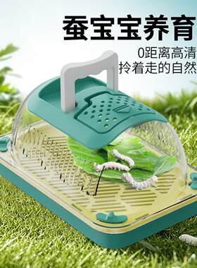 蚕宝宝别墅观察盒学生蜗牛养殖含