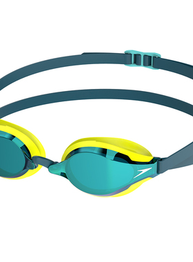 speedo速比涛新款鲨鱼皮竞速泳镜socket2代高清防雾游泳眼镜男女