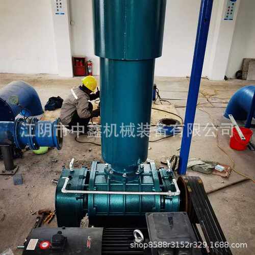罗茨鼓风机对虾螃蟹养殖池工厂化养殖专用双油箱风机河道处理曝气