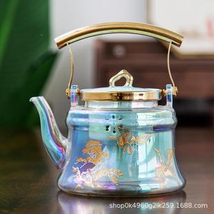 陶瓷电陶炉煮器玻璃烧耐水壶耐热温高煮茶壶 泡茶壶提梁壶触茶摸式