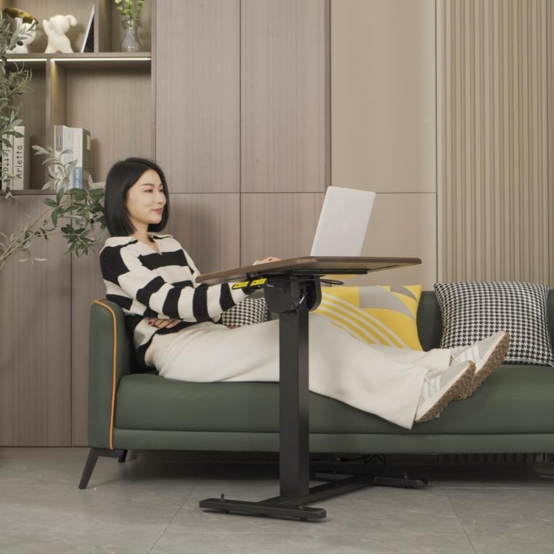 Frankw床XRC沙ood桌面可折叠立站式升降工作台移动边办公电脑桌发