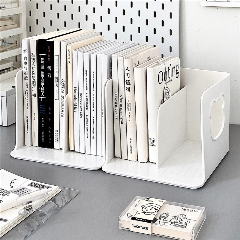 速发书立架架书立架桌面置物架学生书桌收纳固定书夹桌上支架书挡