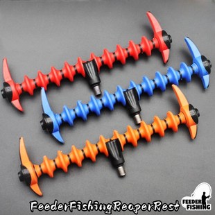 速发欧滑飞德钓支架头多角度可调节防滑包滑竿架路胶矶竿式漂竿架