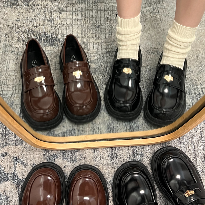 速发风小022蹬春季新款一脚4厚底圆头jk单鞋