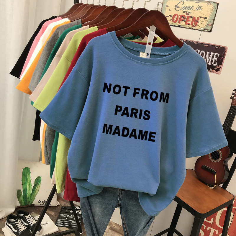 速发大码t恤夏装洋021新款潮宽松遮肚棉袖纯半2气上衣