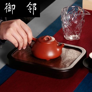 家用重竹紫铜壶承茶具托盘壶垫简易办公室创 现货速发手工仿古日式