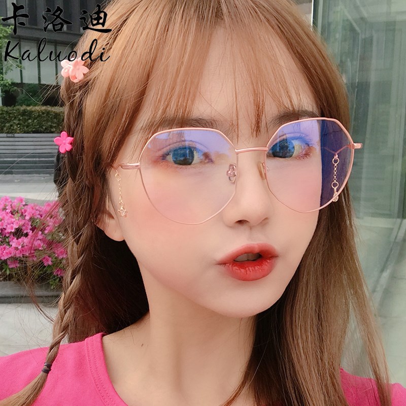 速发装条链饰防蓝光脑射电辐护目镜平光镜可配近视框潮