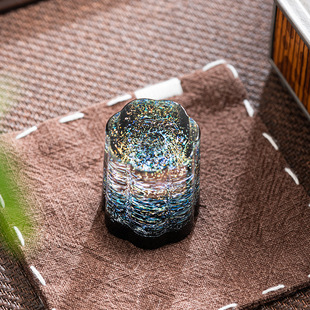 速发极素斑斓星空盖置家用盖碗茶壶盖托茶宠具茶小摆件茶台茶道零