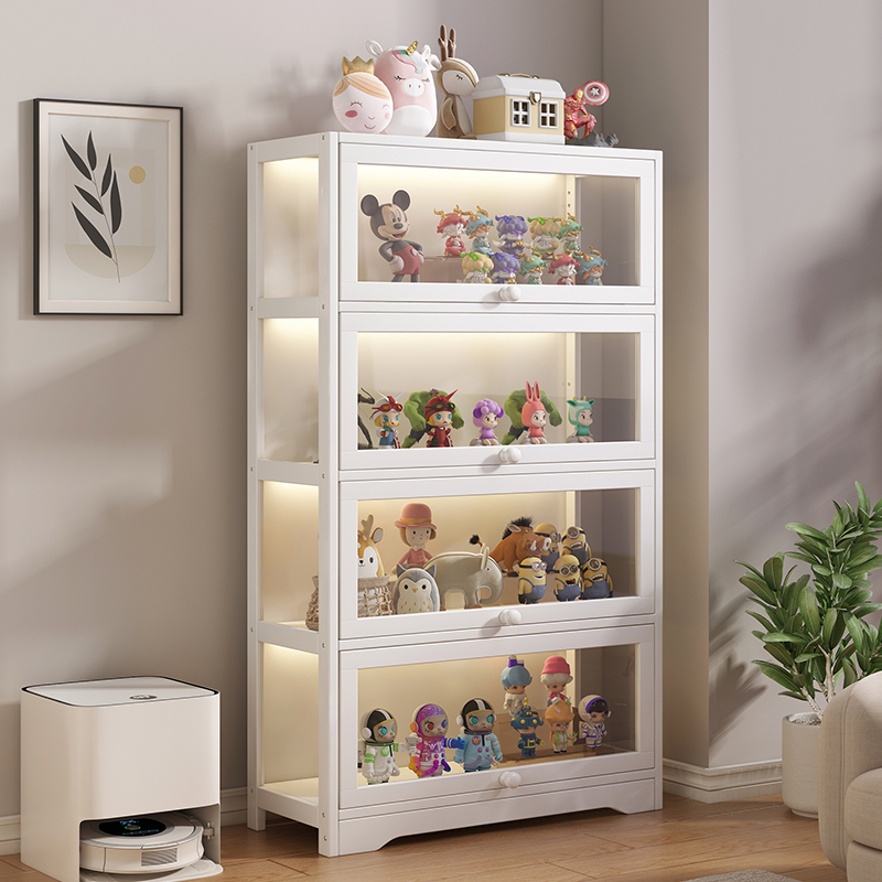 速发展示柜家生书架客厅亚克力自由组合储物书靠墙置物柜学用柜柜