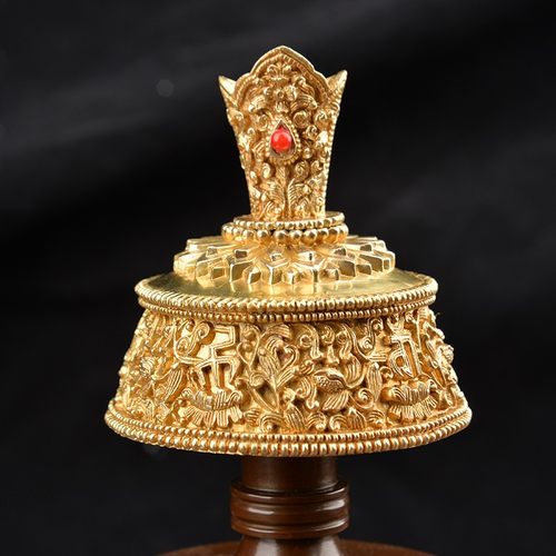 速发慧宝纯铜藏巴壶贲传用纯巴贲铜壶藏族密宗法器净水瓶家用供奉