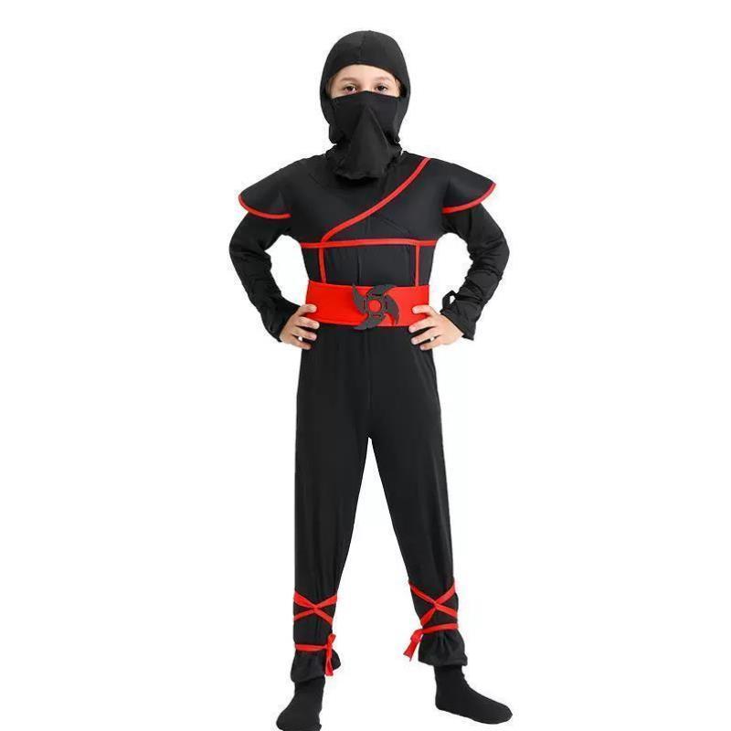 儿童节服装万圣忍者衣服cosplay服男童表演演出舞会武士cos夜行衣