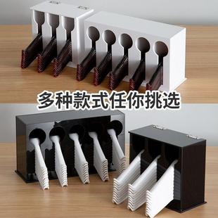 亚克力勺子收纳盒汤勺塑料沥水篮吸管筷子勺子置物架自助餐台收纳