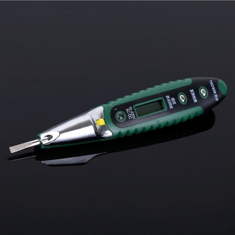 拓森数显测电笔 多功能测电笔数显感应验电笔 电工电笔数字试电笔