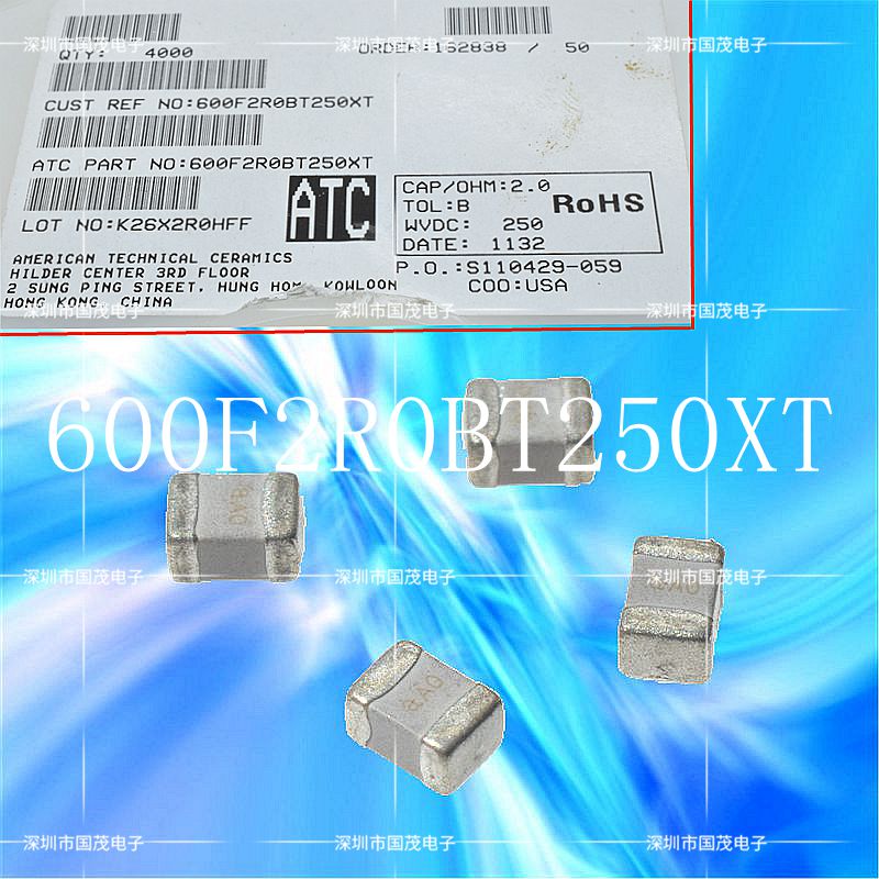 ATC高频电容600F2R2BT250XT 600F2R2BT 进口 原装 现货