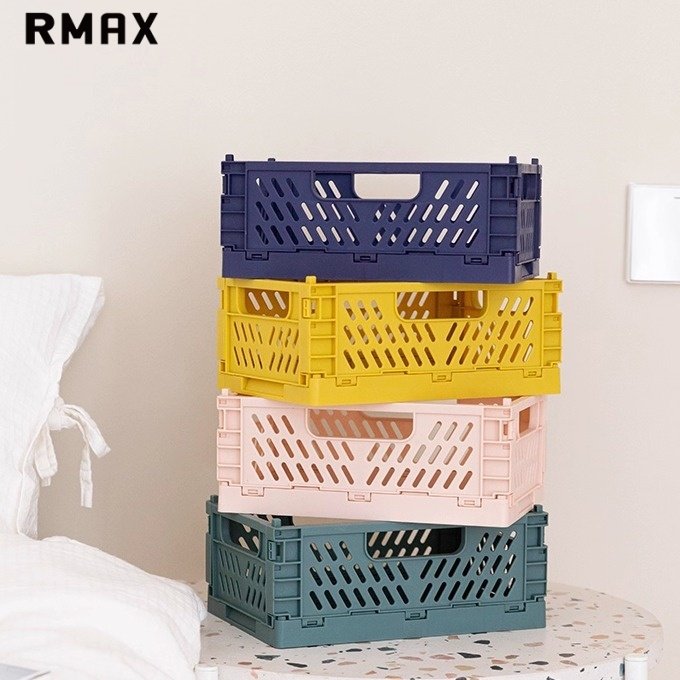 RMAX折叠收纳筐可手提日式多功能杂物收纳篮零食饮料桌面整理盒子,收纳整理,收纳筐,淘宝优惠券,粉丝福利购,淘宝优惠卷