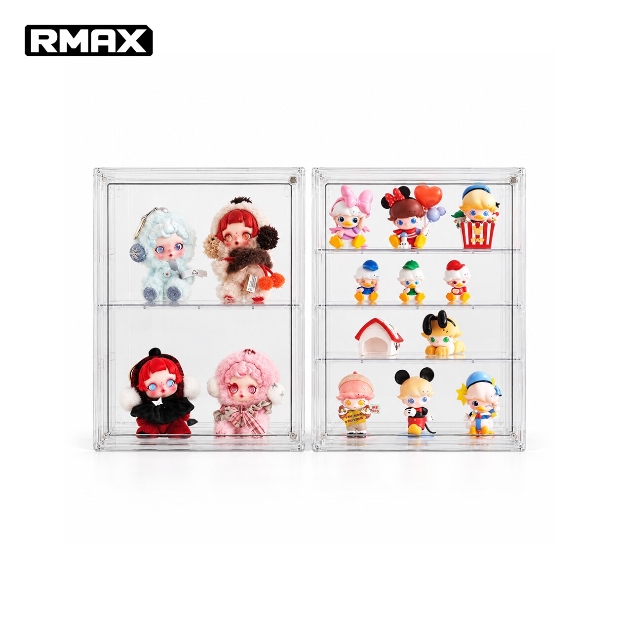 RMAX盲盒收纳展示架壁挂手办泡泡玛特展示盒挂墙透明亚克力展示柜