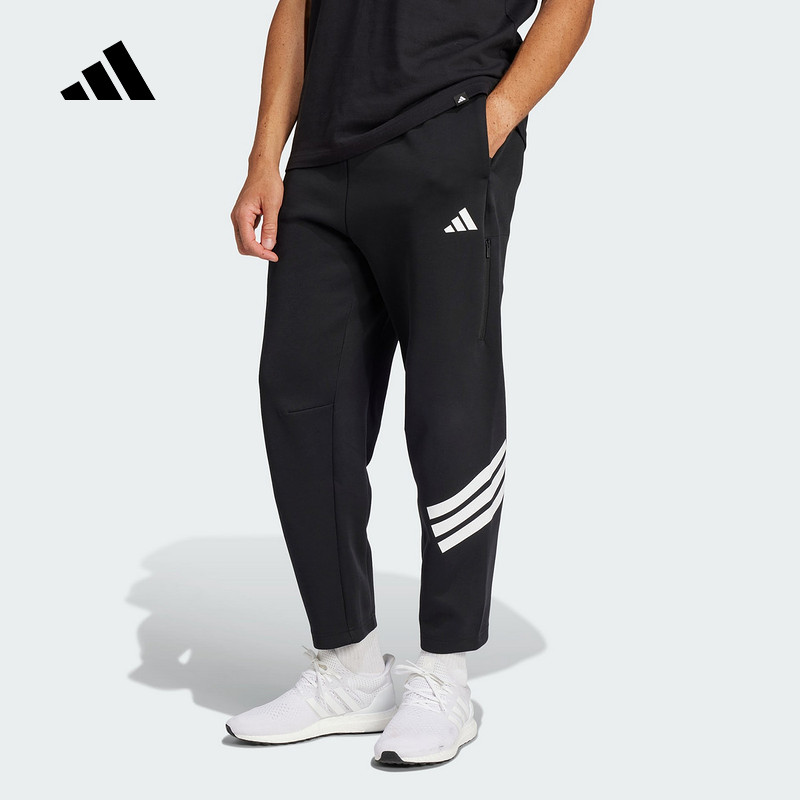 阿迪达斯裤子男裤春季新款跑步运动裤休闲裤直筒裤男士长裤JD4889