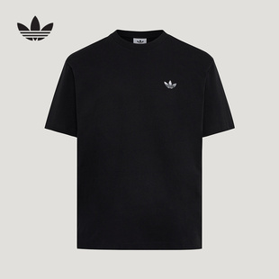 adidas阿迪达斯三叶草半袖2026夏男款棉质运动印花短袖T恤 KG6338