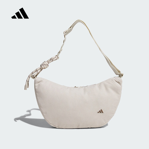 adidas阿迪达斯灯芯绒运动单肩包2025冬中性旅行逛街斜挎包KE6635