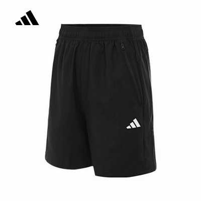 adidas阿迪达斯五分裤中裤2025春男篮球运动跑步梭织短裤 JY8578