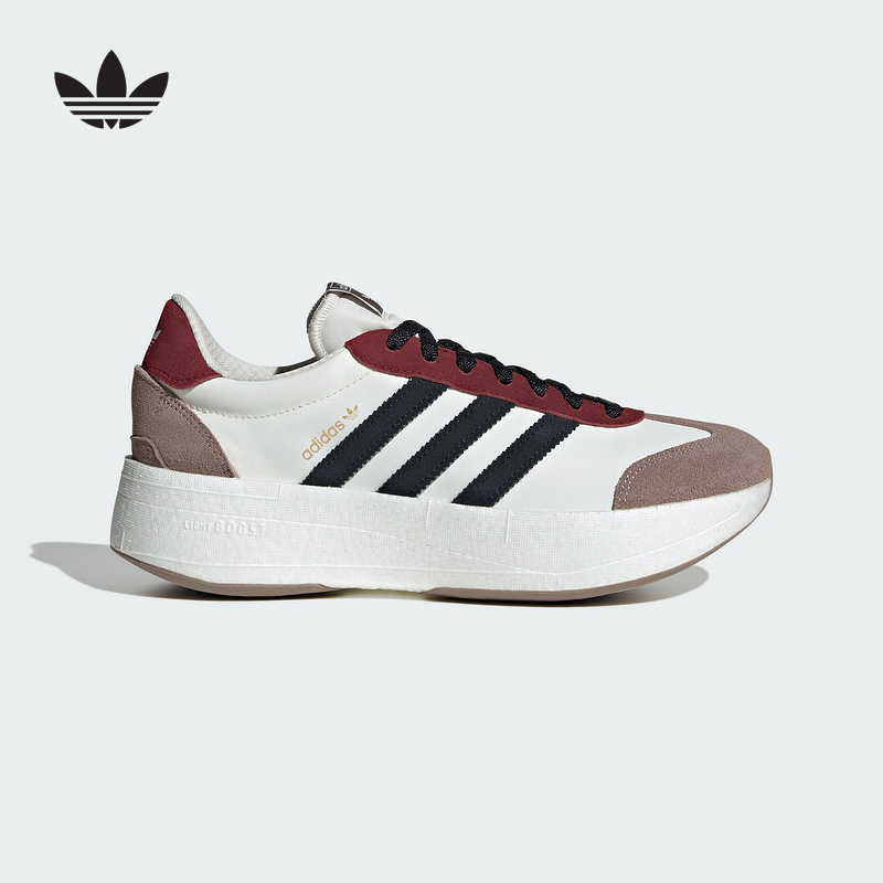 adidas阿迪达斯三叶草T头鞋2025秋男女CITY RNR厚底运动鞋 JR7000