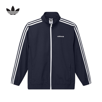 adidas阿迪达斯三叶草男女装梭织防风FIREBIRD立领夹克外套IY1631