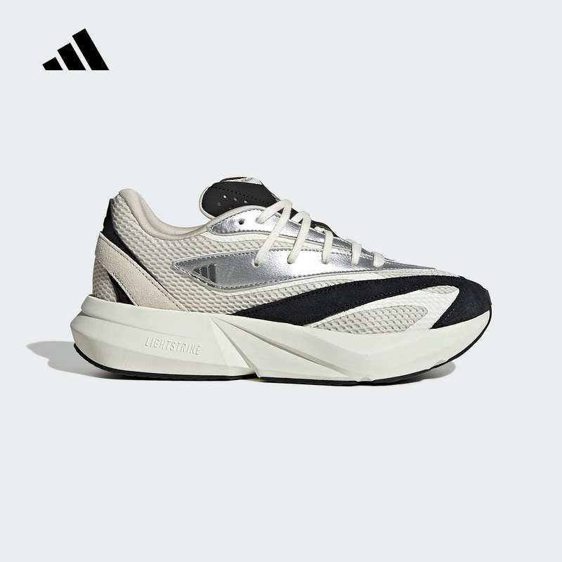 adidas阿迪达斯LIGHTBLAZE流光跑鞋2025秋女舒适运动休闲鞋JR7208