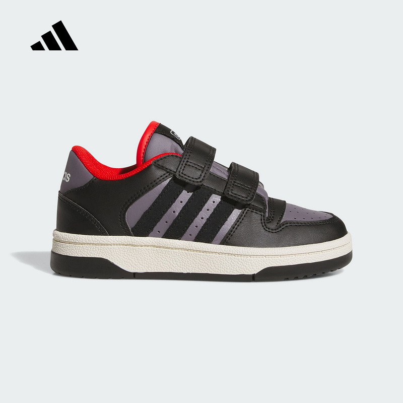 adidas阿迪达斯男小童板鞋2025秋BREAK START魔术贴篮球鞋 JQ0097