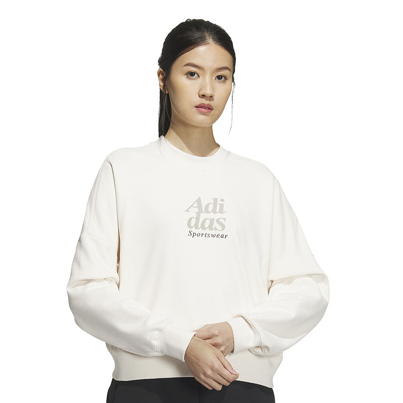 adidas阿迪达斯女子宽松运动休闲保暖圆领套头卫衣IM8852