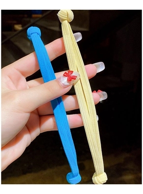 绑马尾绳股高弹力双绑头发发绳双